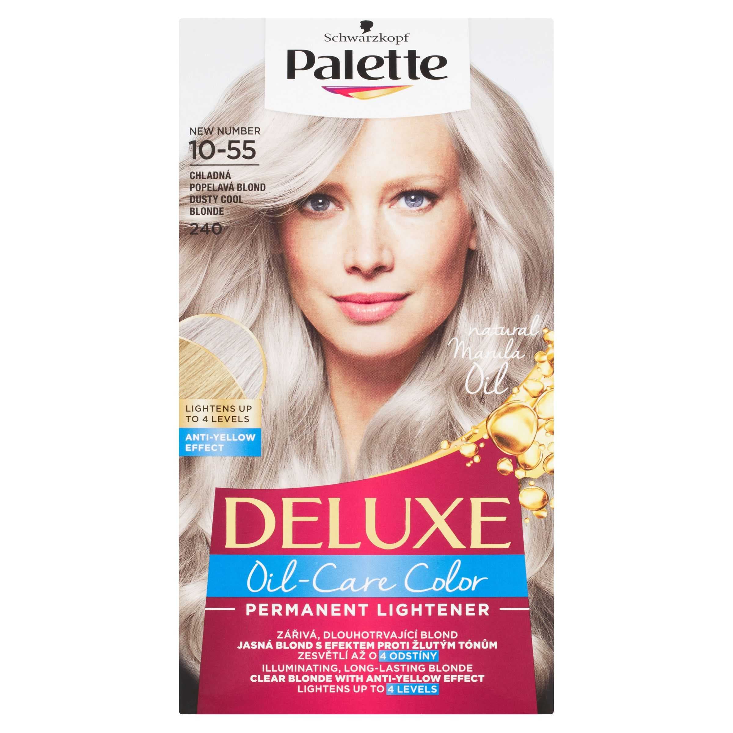 Schwarzkopf Palette Deluxe zesvětlující krém Chladná Popelavá Blond 10-55 (240)