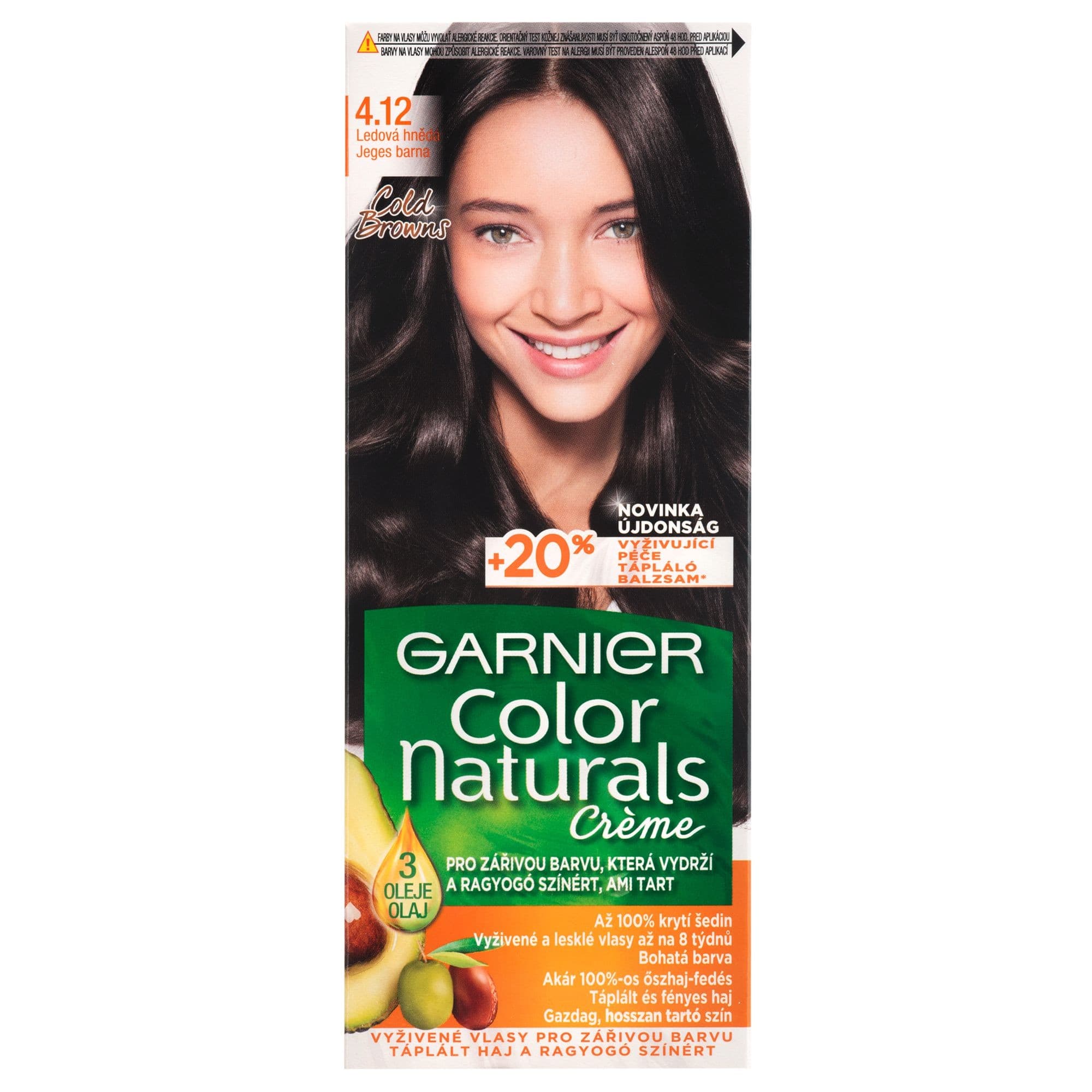 Garnier Color Naturals Ledová hnědá 4.12