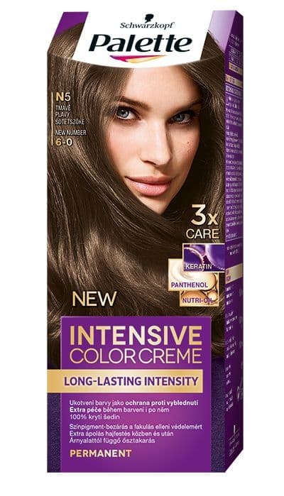 Schwarzkopf Palette Intensive Color Creme barva na vlasy tmavě plavý N5 50 ml