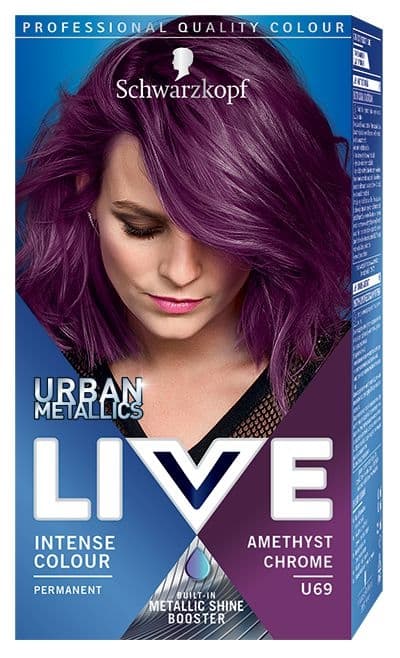 Schwarzkopf Live Urban Metallics barva na vlasy Amethyst Chrome U69