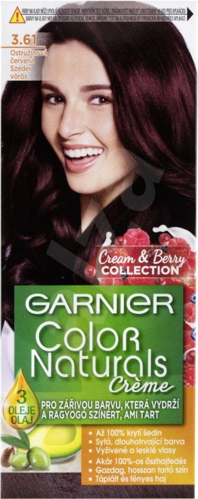 Garnier Color Naturals permanentní barva na vlasy 3.61 ostružinová červená