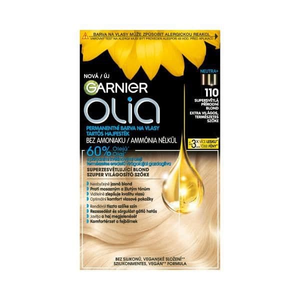 Garnier Olia permanentní barva na vlasy 110 Supersvětlá přírodní blond 60+60+54ml