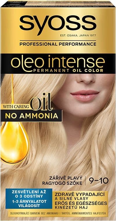 Syoss Oleo Intense olejová barva zářivě plavý 9-10 50 ml