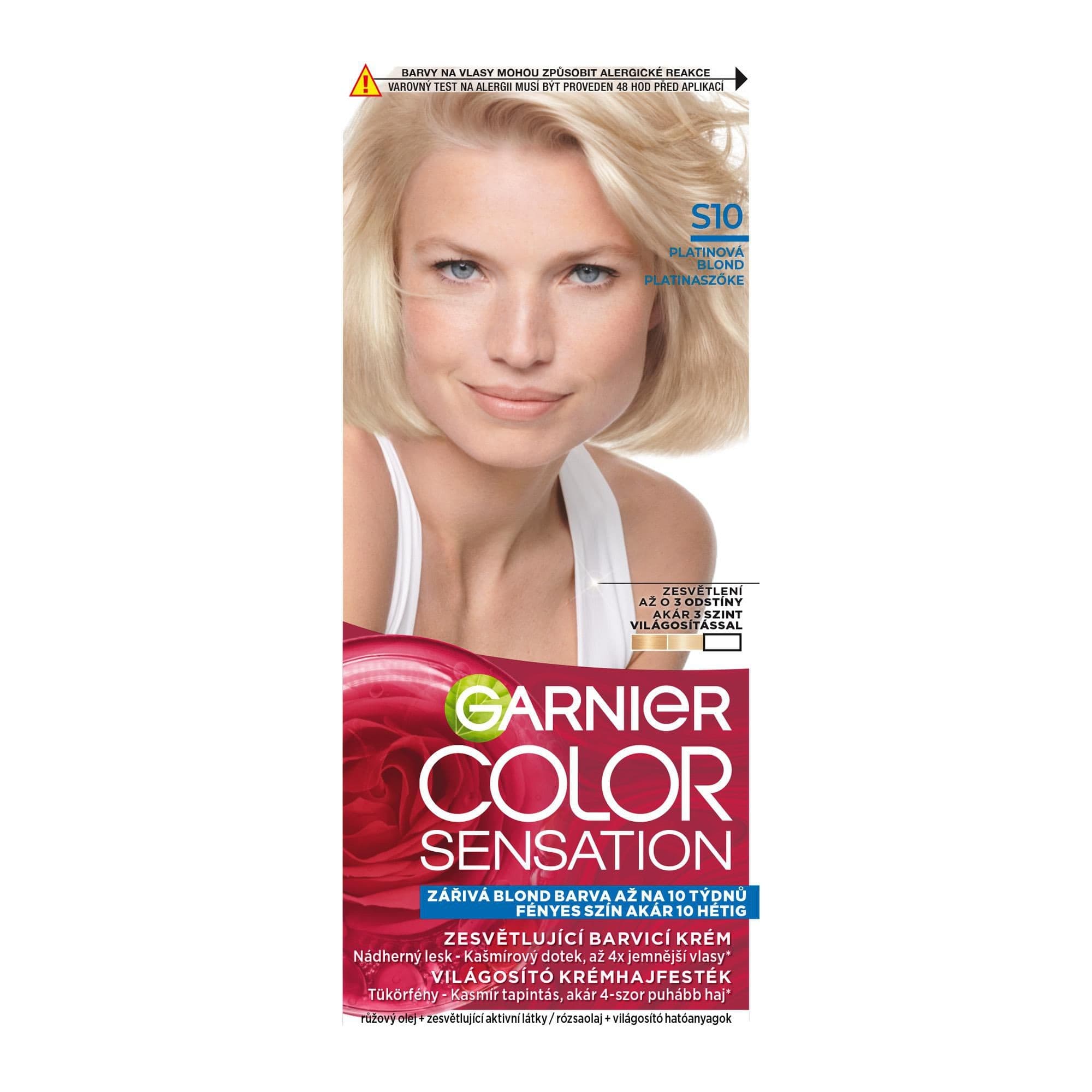 Garnier Color Sensation permanentní barva na vlasy S10 platinová blond