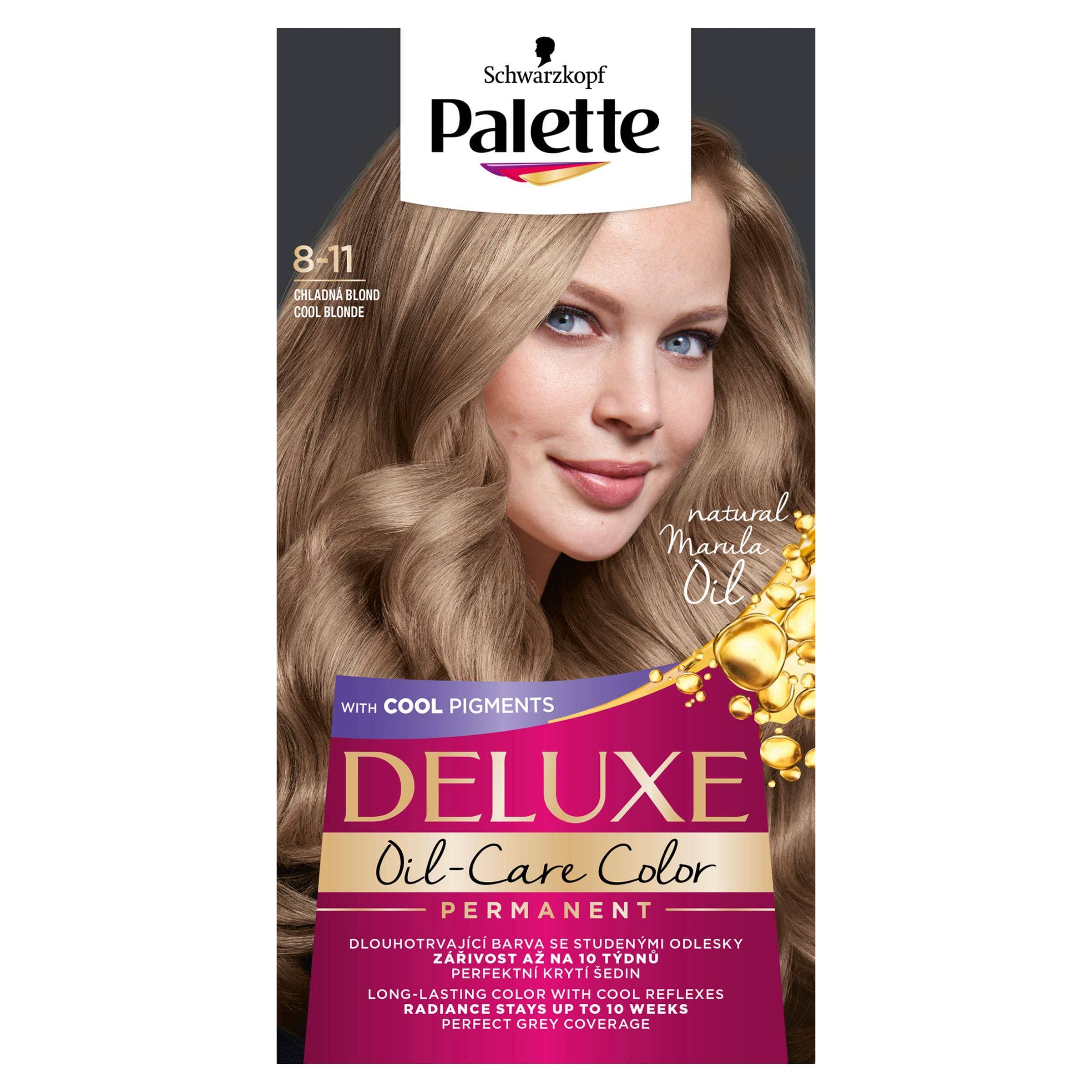 Schwarzkopf Palette Deluxe barva na vlasy Chladná Blond 8-11 50ml