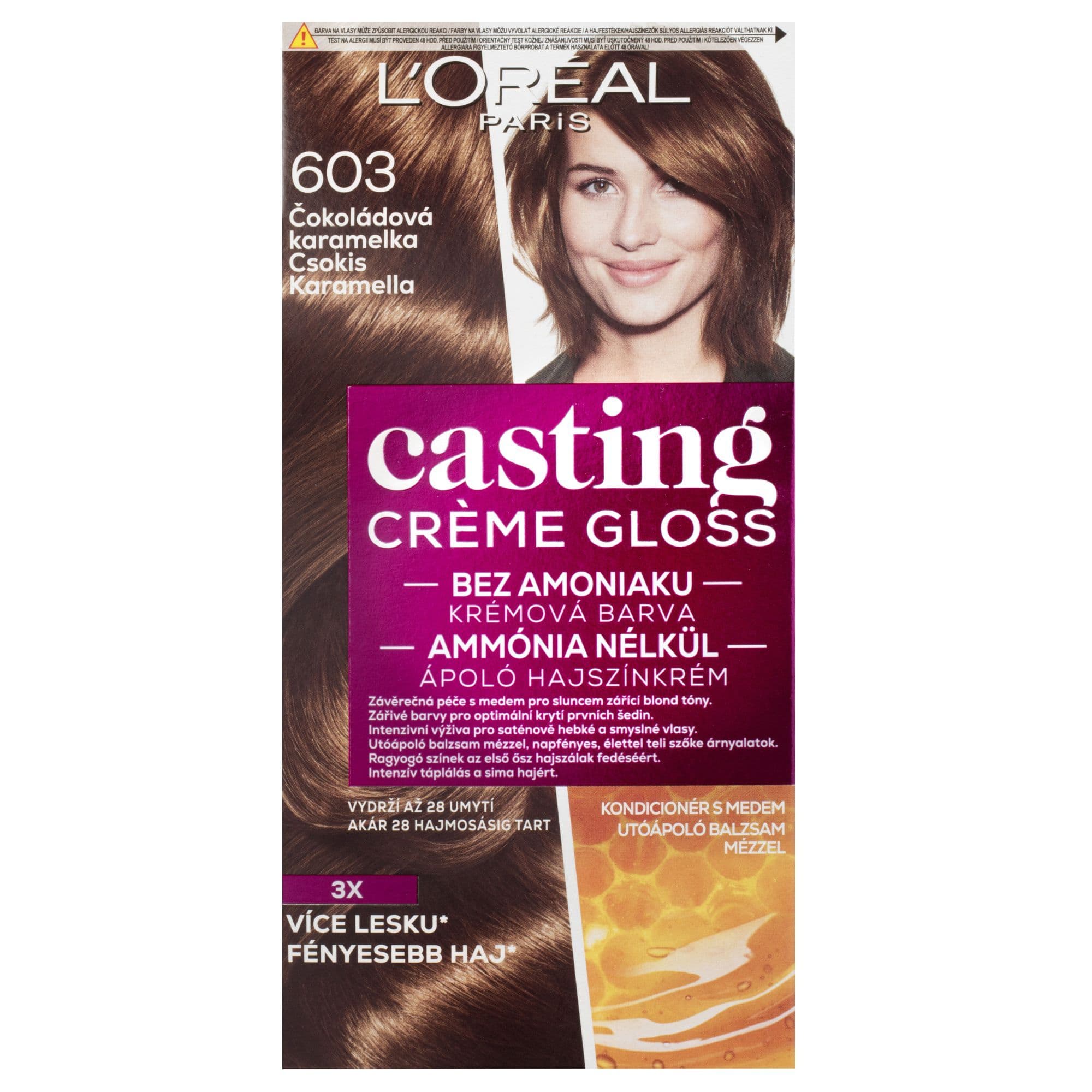 L'Oréal Paris Casting Crème Gloss čokoládová karamelka 603, 180 ml