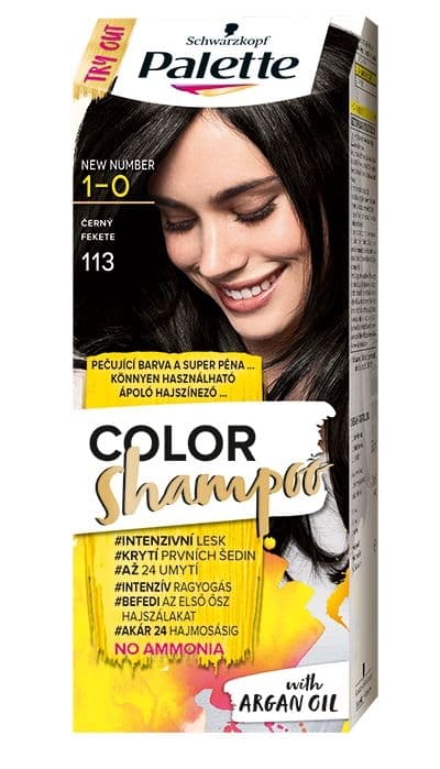 Schwarzkopf Palette Color Shampoo barva na vlasy černý 113 50 ml