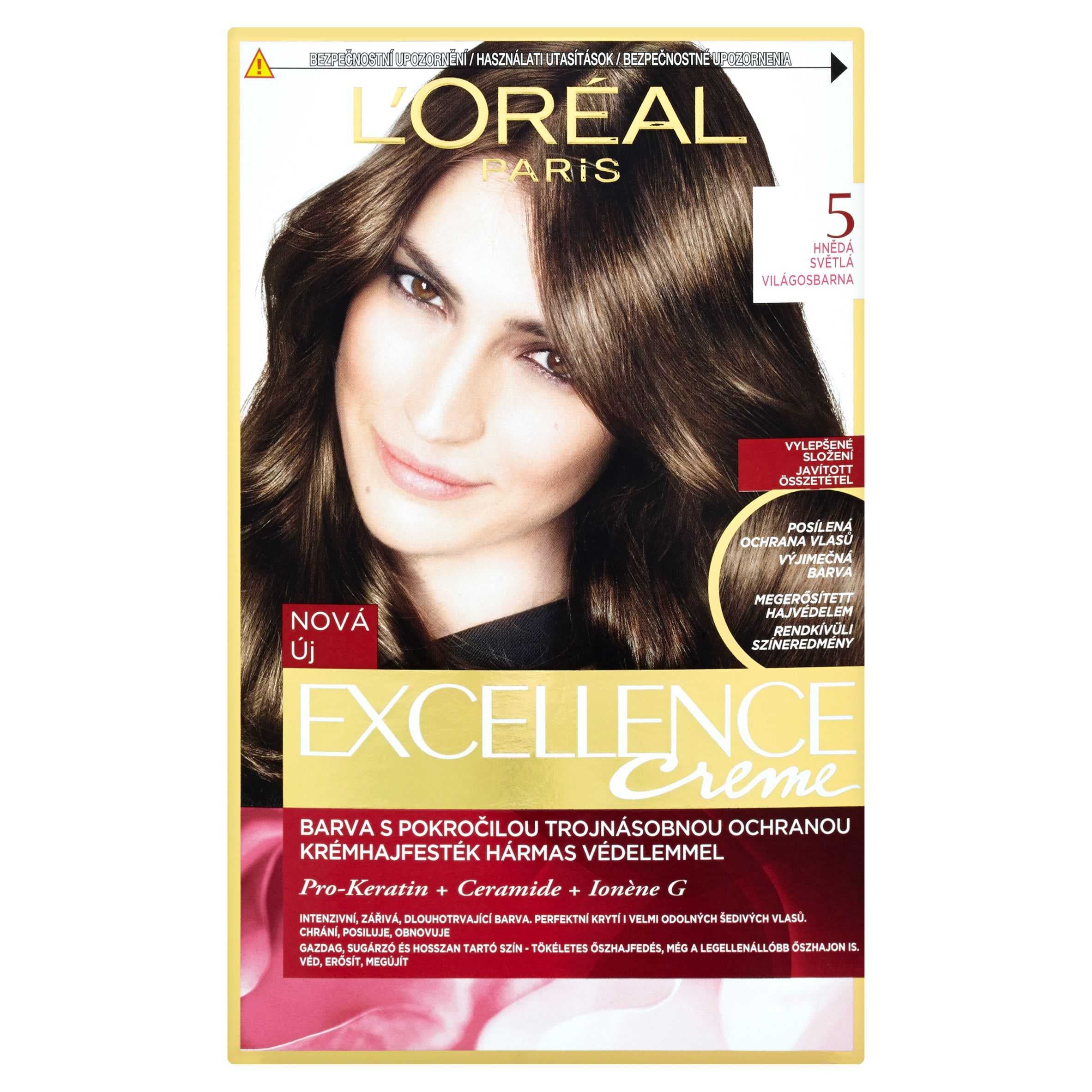L'Oréal Paris Excellence Creme hnědá světlá 5