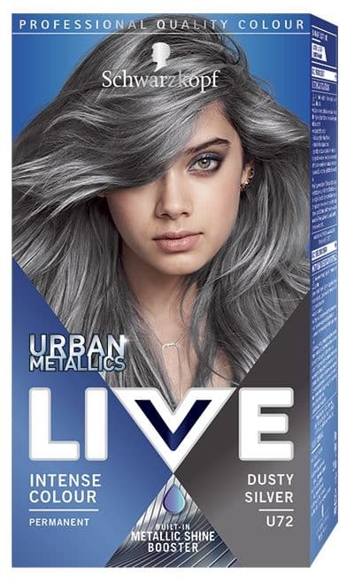 Schwarzkopf Live Urban Metallics barva na vlasy Dusty Silver U72