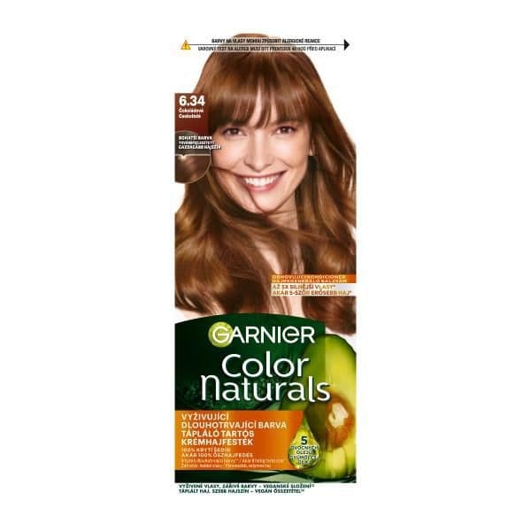 Garnier Color Naturals permanentní barva na vlasy 6,34 Čokoládová 60+40+12 ml