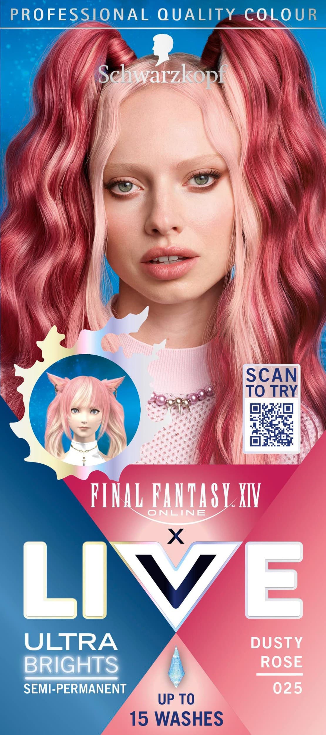 Schwarzkopf Live Ultra Brights semi-permanentní barva na vlasy 026 Temná červená 50ml