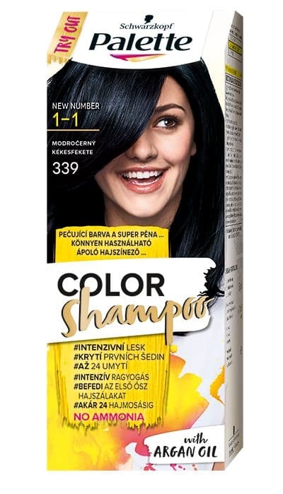 Schwarzkopf Palette Color Shampoo barva na vlasy modročerný 339 50 ml