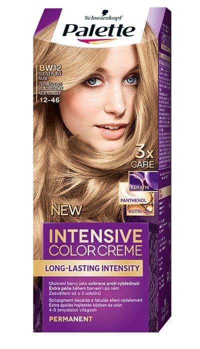 Schwarzkopf Palette Intensive Color Creme barva na vlasy světle plavý Nude BW12 50 ml