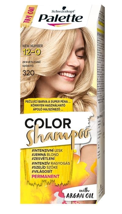 Schwarzkopf Palette Color Shampoo barva na vlasy zesvětlovač 320 50 ml