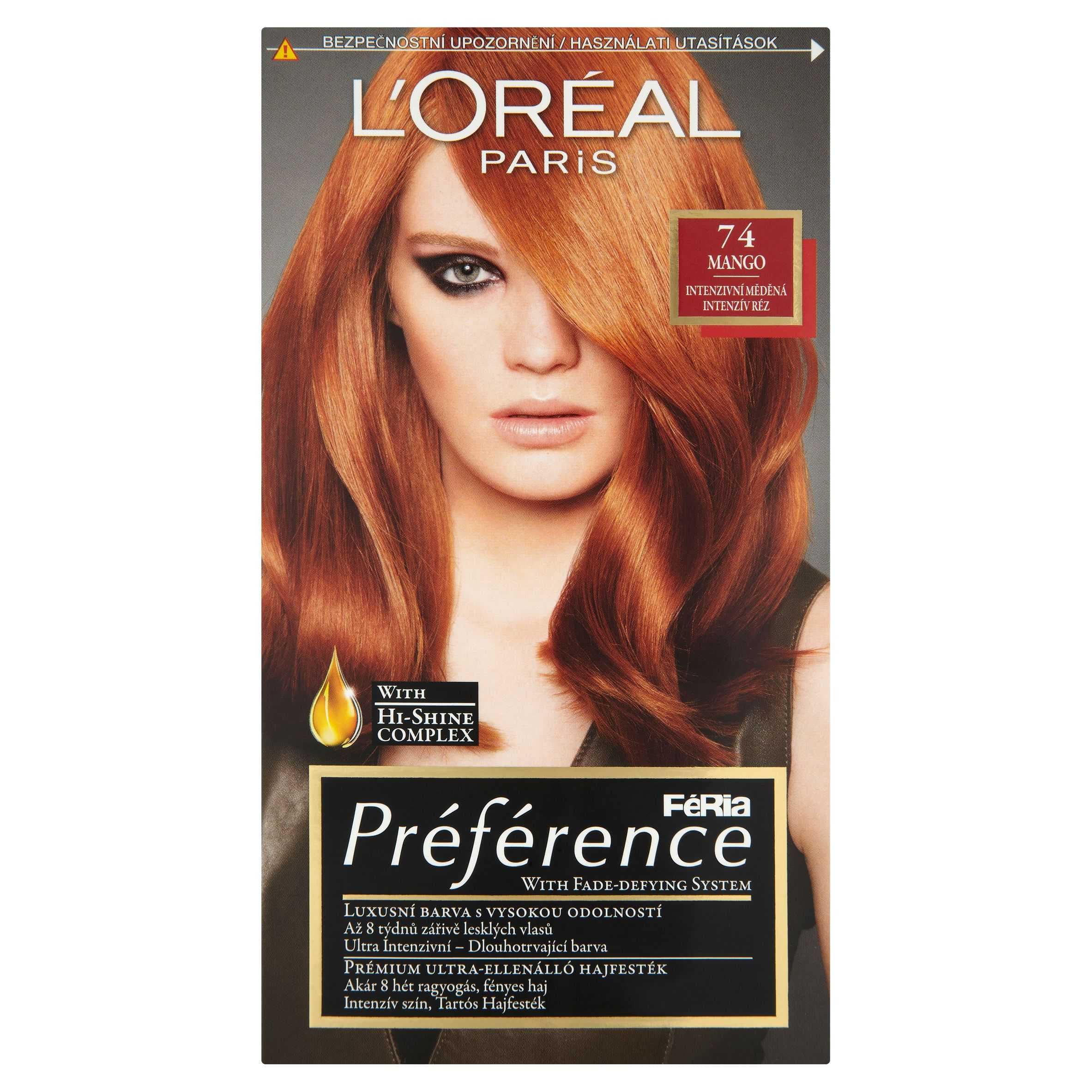 L'Oréal Paris Féria Préférence Mango intenzivní měděná 74 168 ml