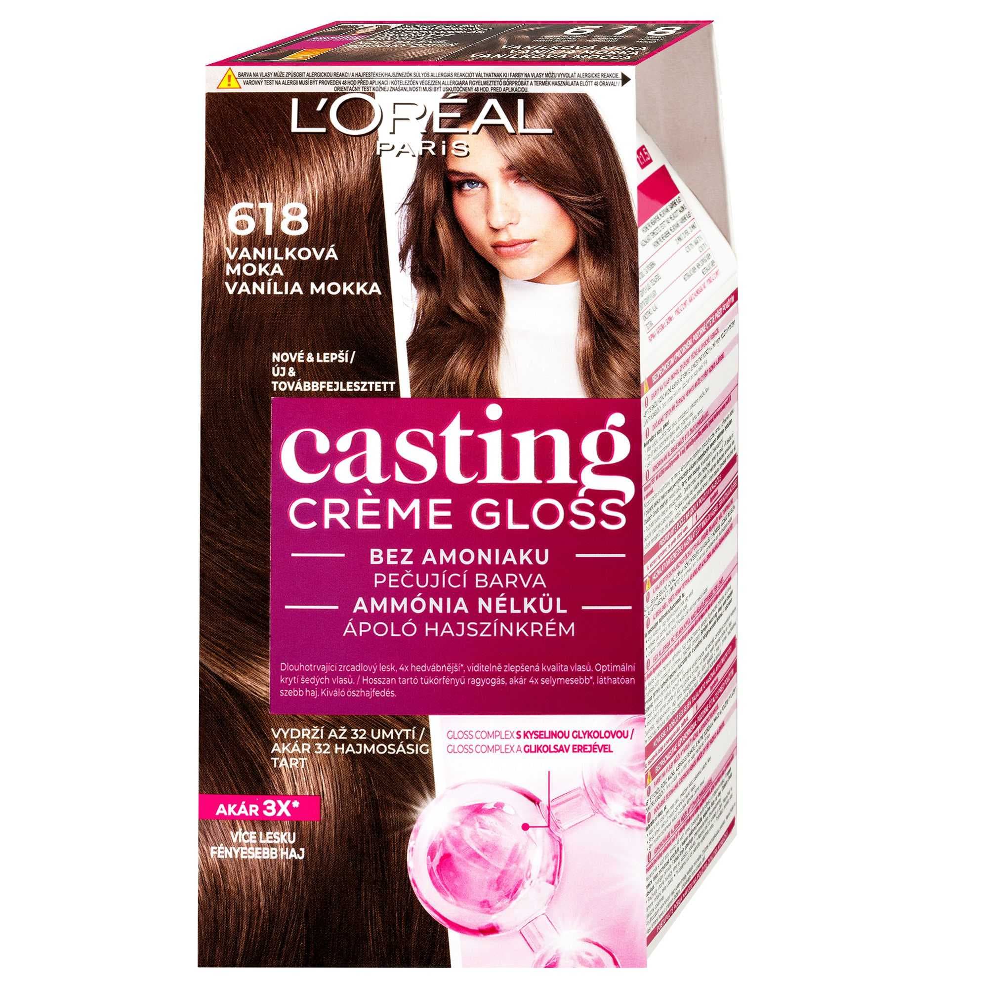 L'Oréal Paris Casting Crème Gloss vanilková moka 618, 180 ml