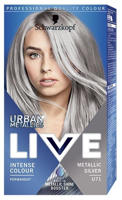 Schwarzkopf Live Urban Metallics barva na vlasy Metalic Silver U71