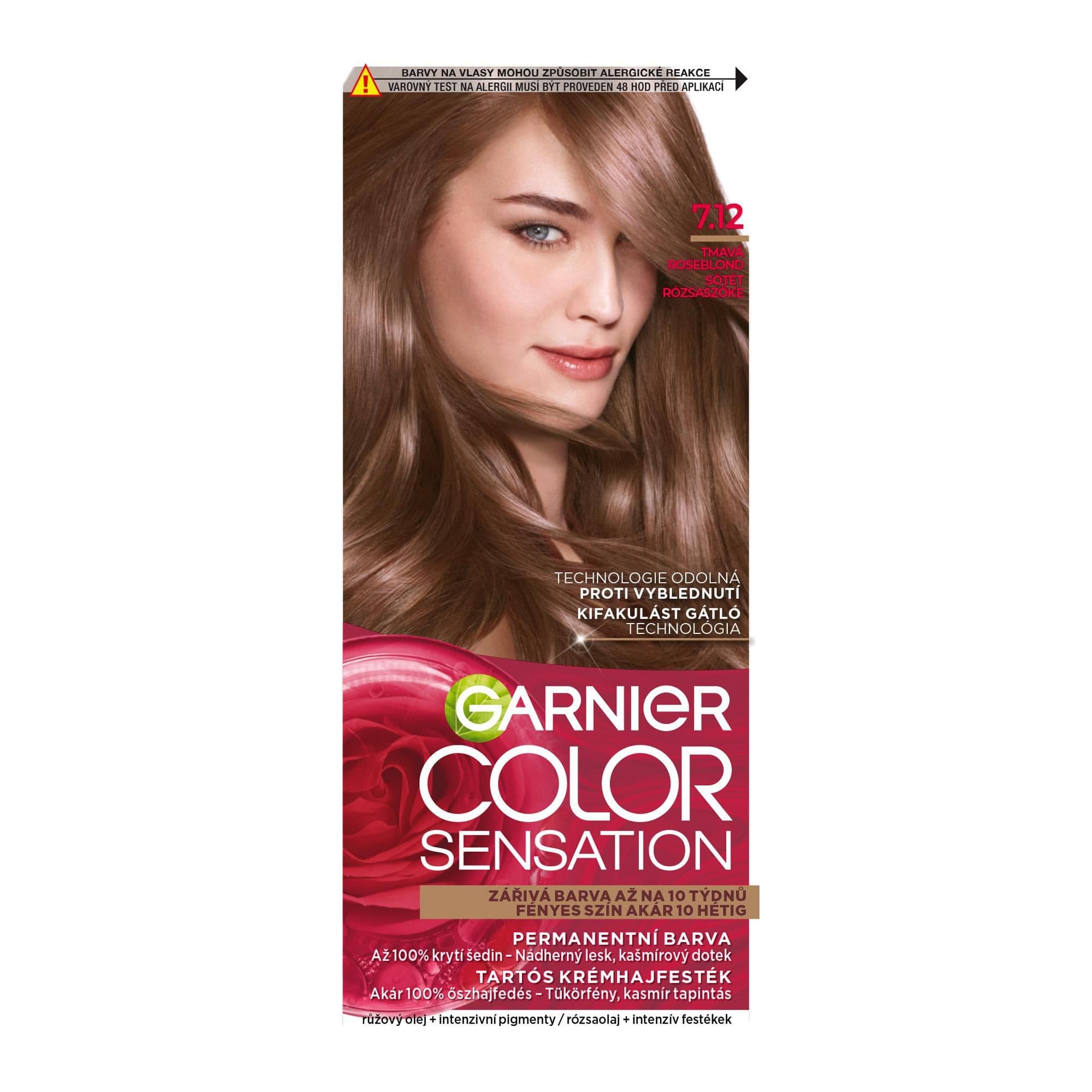 Garnier Color Sensation 7.12 Tmavá Rose Blond
