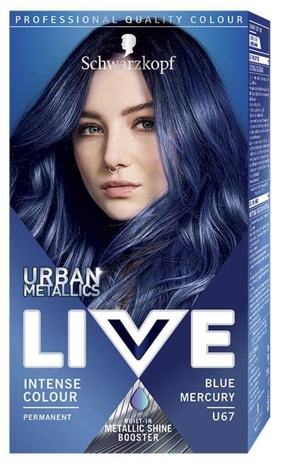 Schwarzkopf Live Urban Metallics barva na vlasy Blue Mercury U67