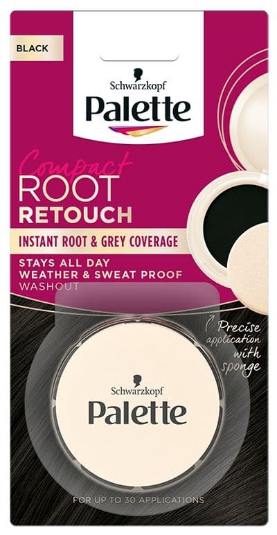 Palette root retouch víceúčelový kompaktní pudr černý 3 g