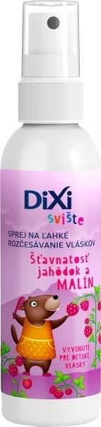 Dixi Svišti sprej na rozčesávání vlásků se šťavnatou ovocnou vůní jahůdek a malin 150 ml