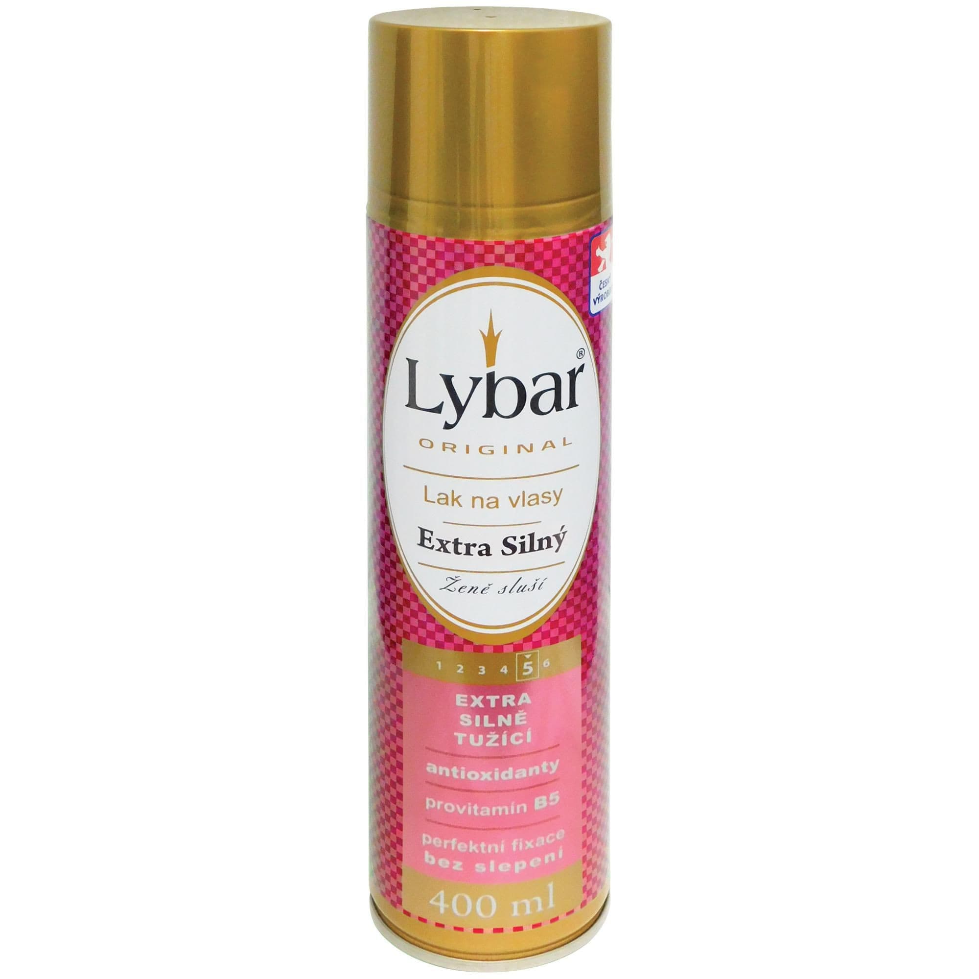 Lybar Lak na vlasy extra silně tužící s antioxidanty a provitamínem B5 400 ml