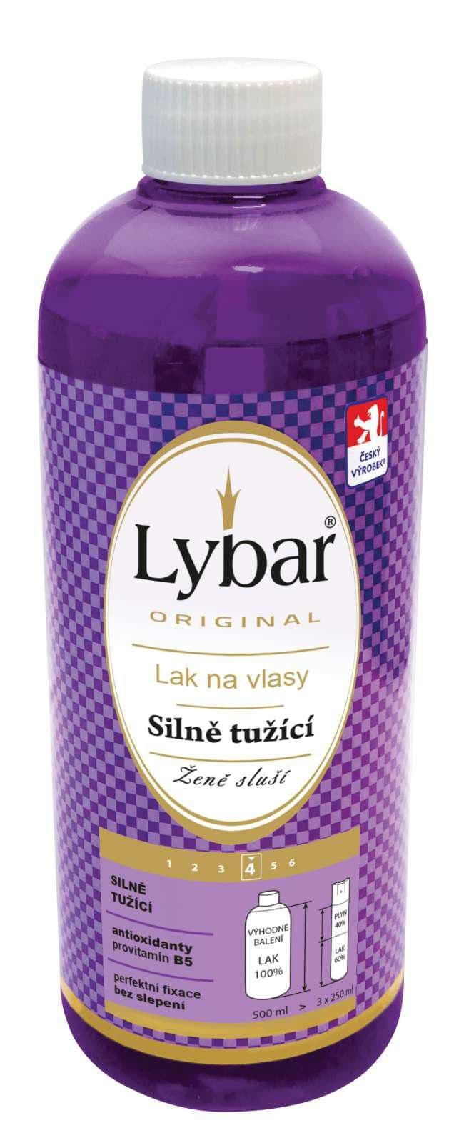 Lybar lak na vlasy silně tužící s antioxidanty a provitamínem B5 500 ml