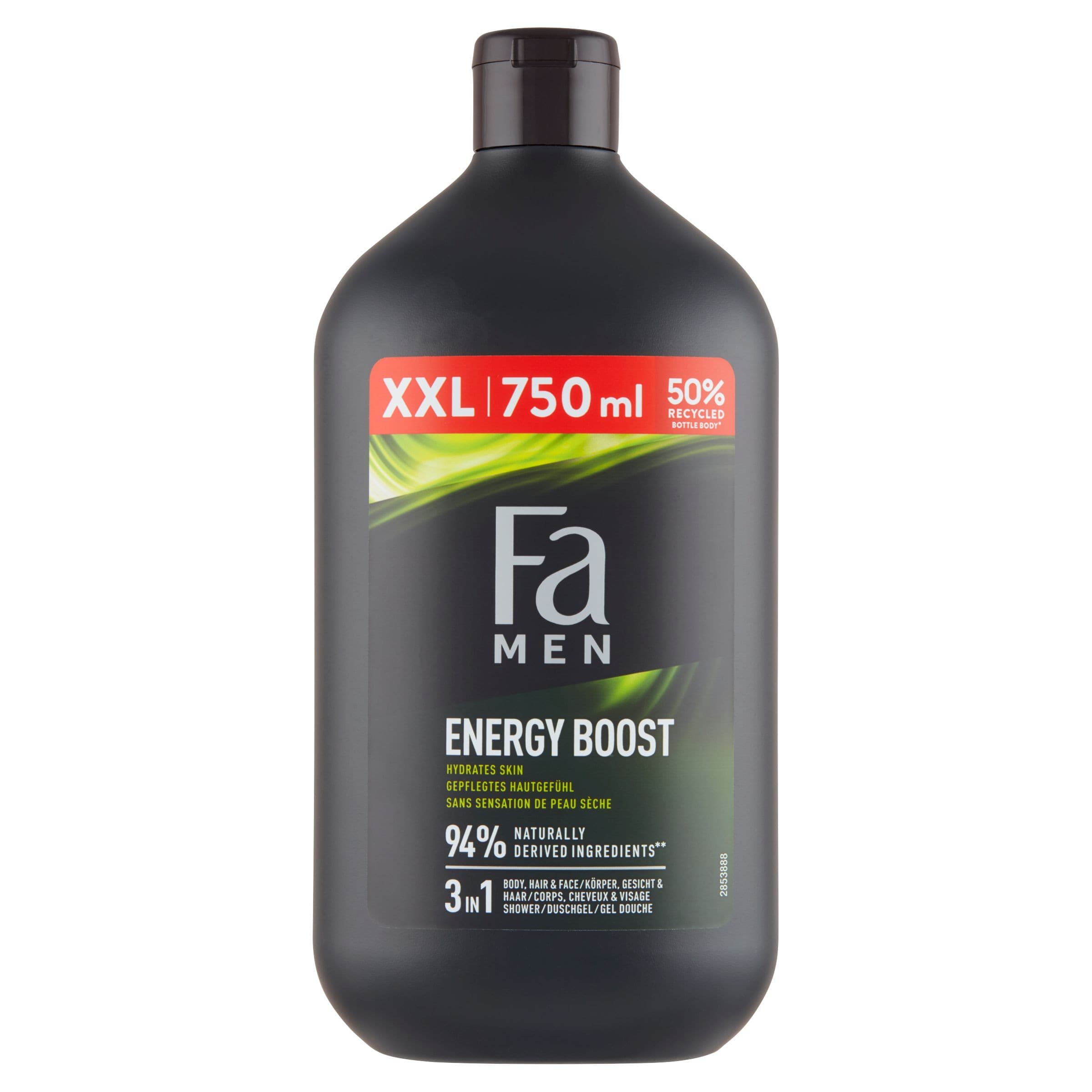 Fa Men Sport Energy Boost sprchový gel 3v1 750ml