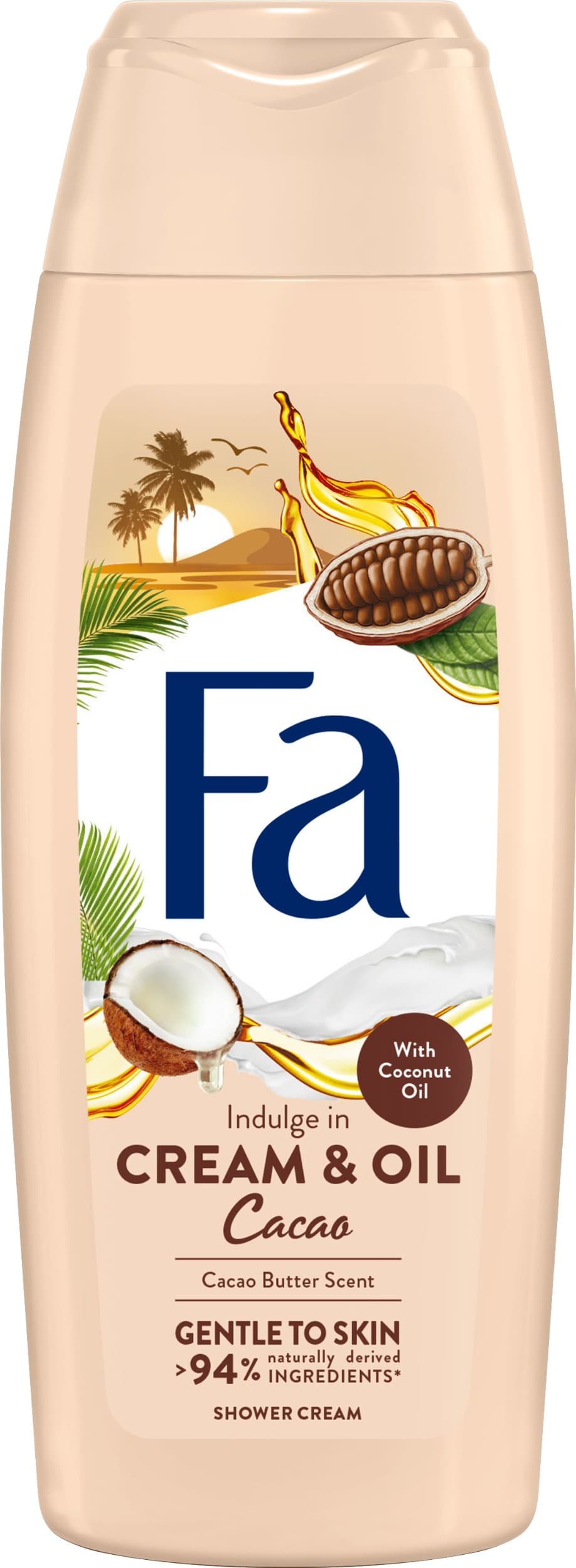 Fa Cream & Oil sprchový krém kakaové máslo s kokosovým olejem 250 ml