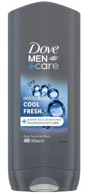 Dove Men+Care Cool Fresh sprchový gel pro muže na tělo a tvář 400ml