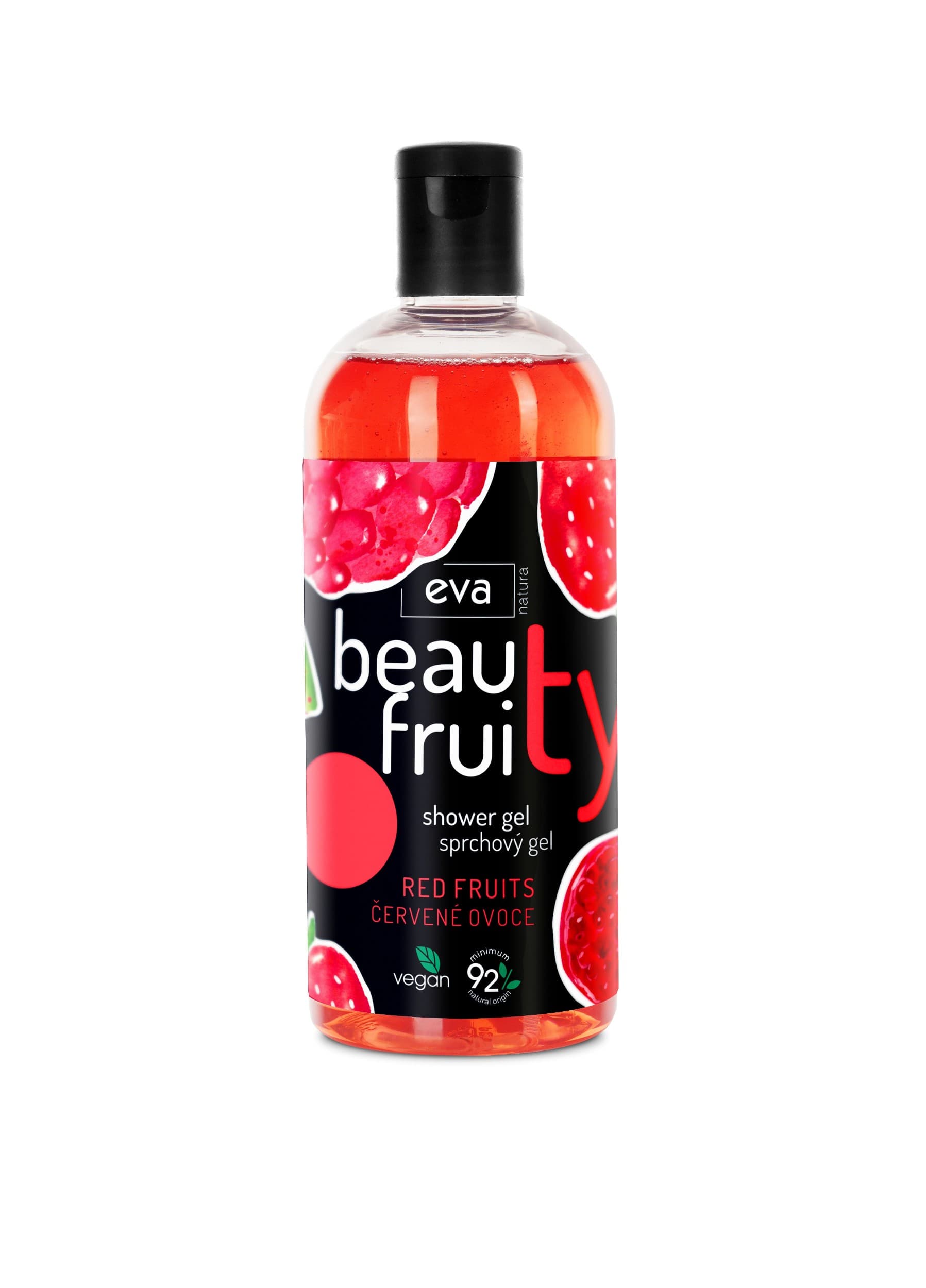 Eva natura beauty fruity sprchový gel red fruits 400ml