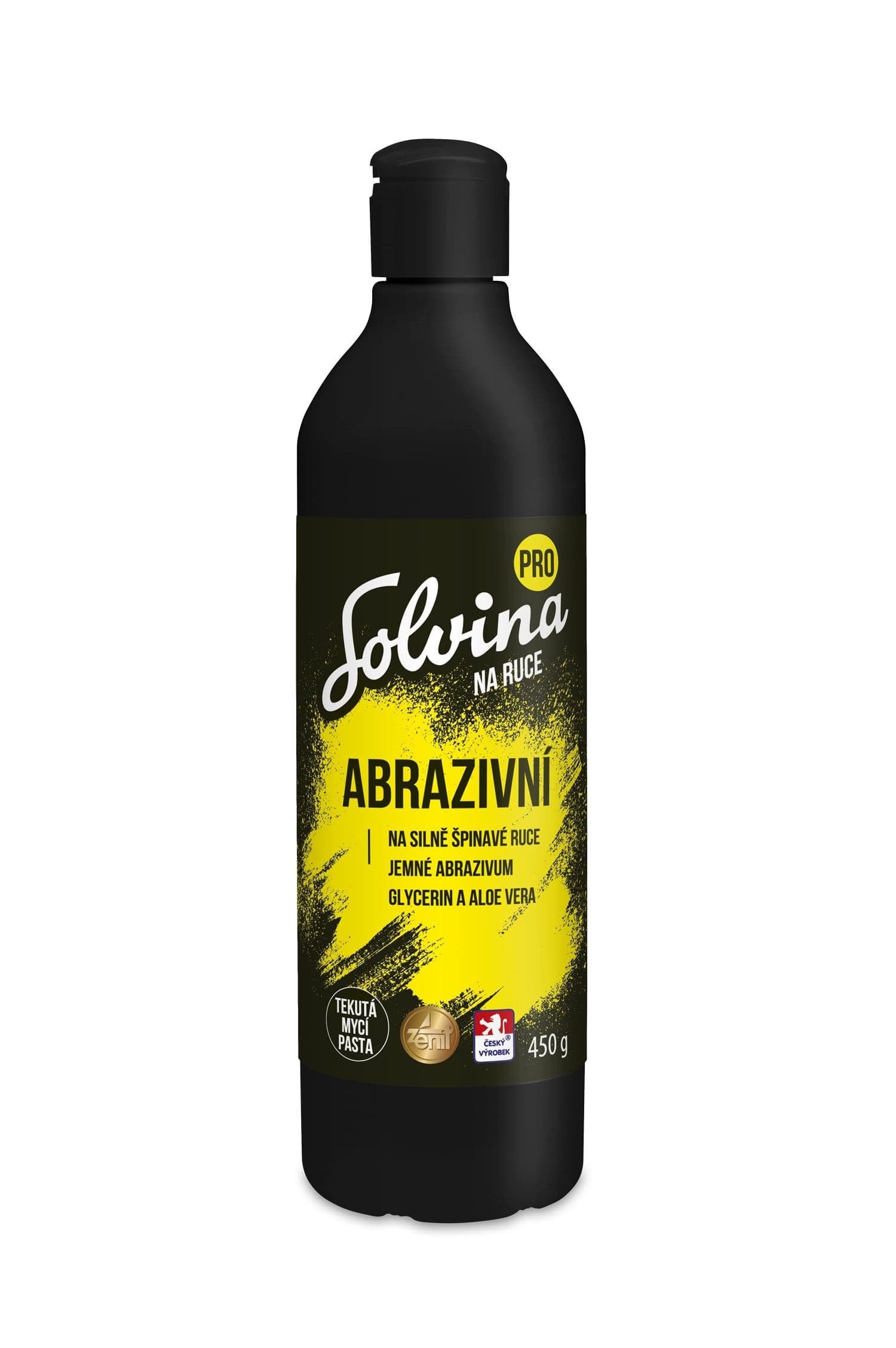 Solvina PRO abrazivní tekutá mycí pasta na ruce s aloe vera 450 g