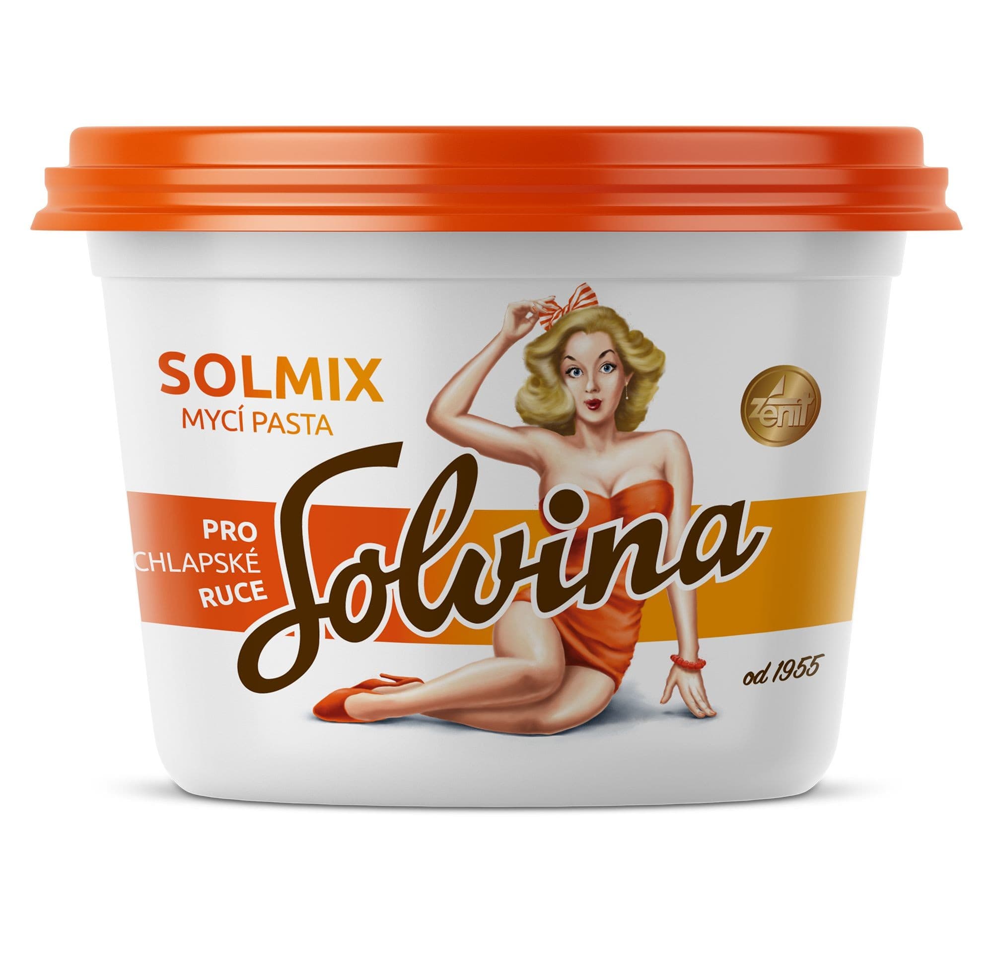 Solvina Solmix tradiční pilinová mycí pasta na ruce 375 g