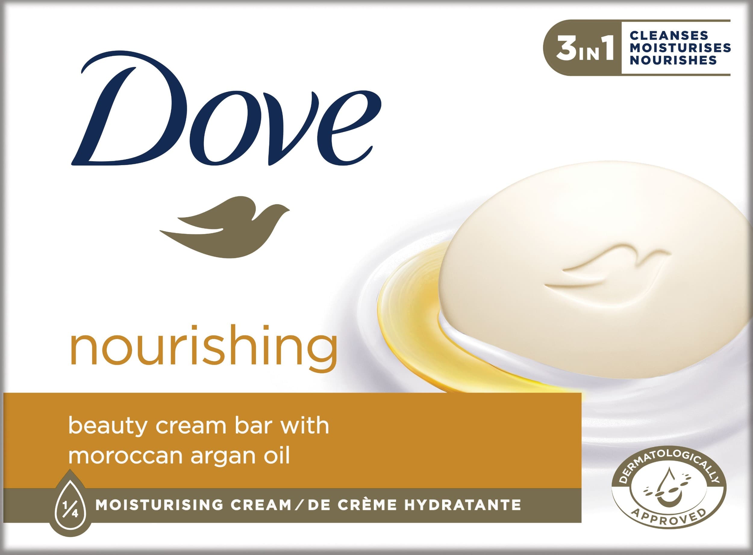 Dove Nourishing Arganový olej Krémová tableta 90 g
