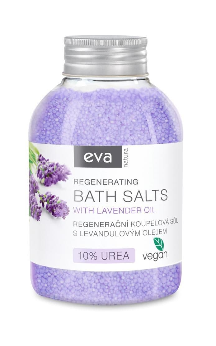 Eva Natura Regenerační koupelová sůl s levadulovým olejem + 10% UREA 600 g