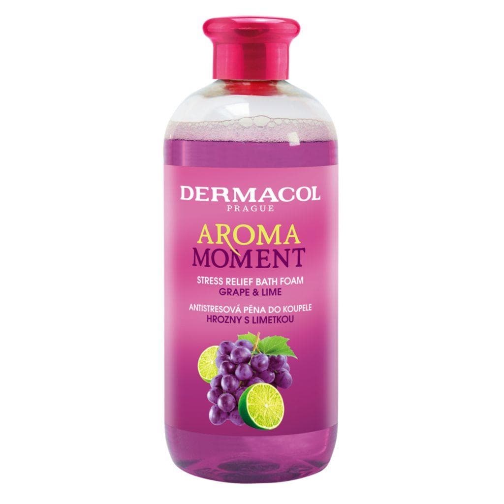 Dermacol Aroma Moment antistresová pěna do koupele hrozny s limetkou 500 ml