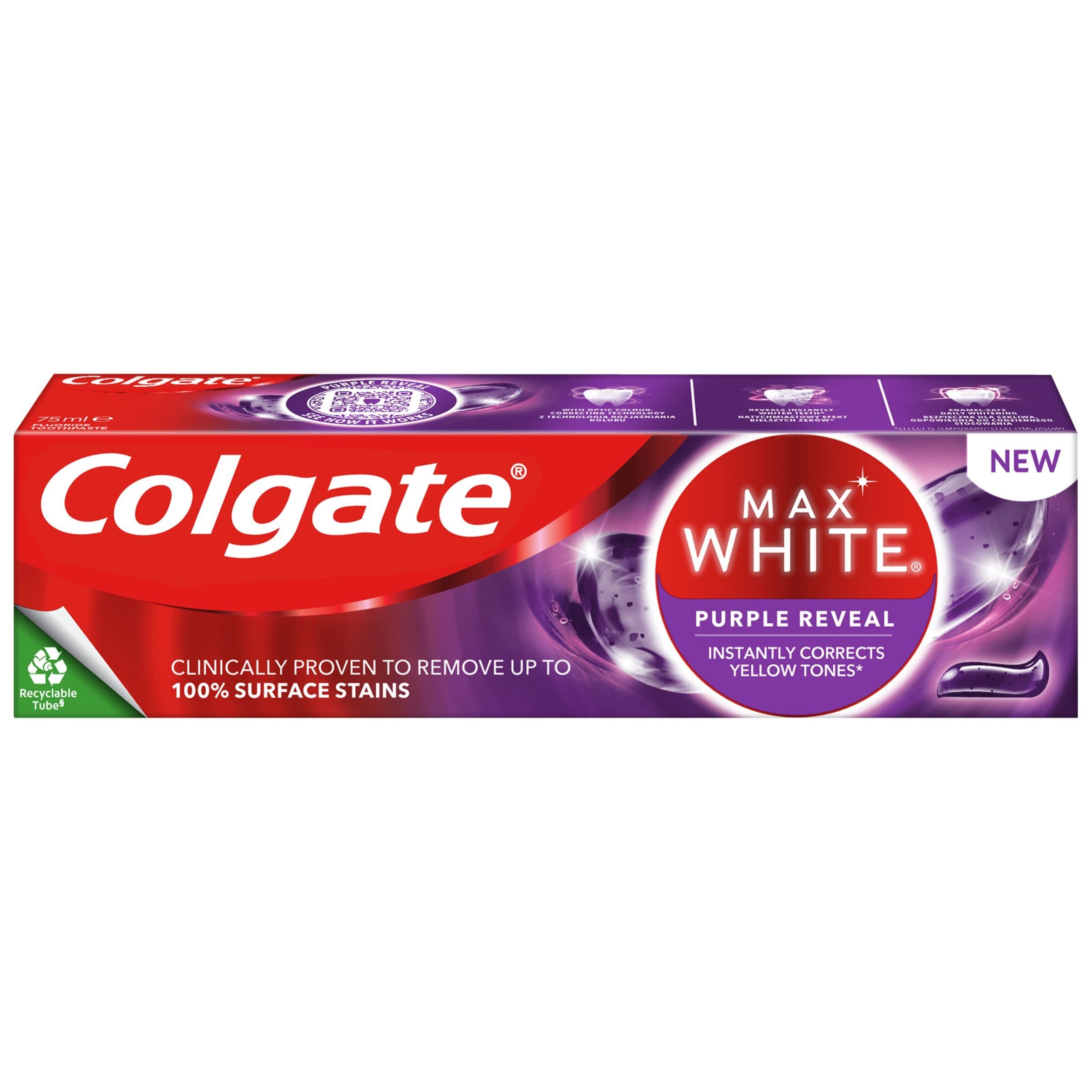 Colgate Zubní pasta Max White Purple Reveal 75 ml
