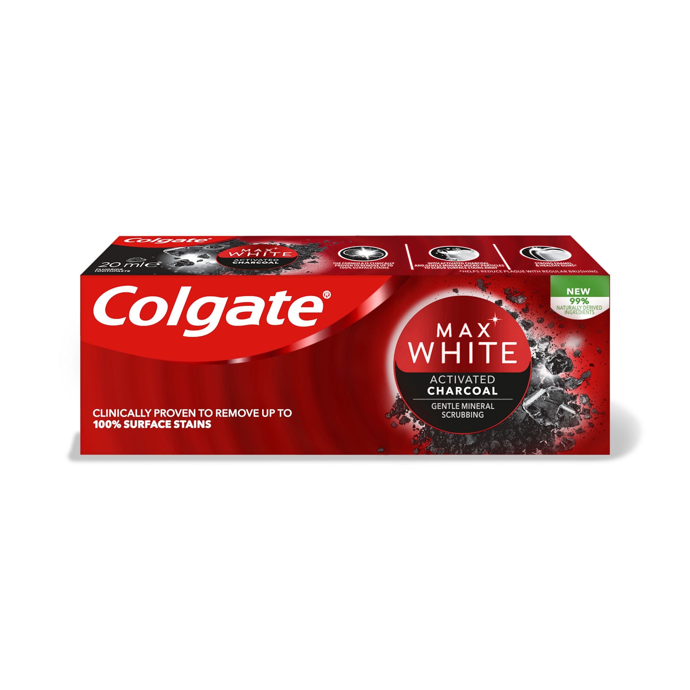 Zubní pasta Colgate Max White Charcoal 20ml