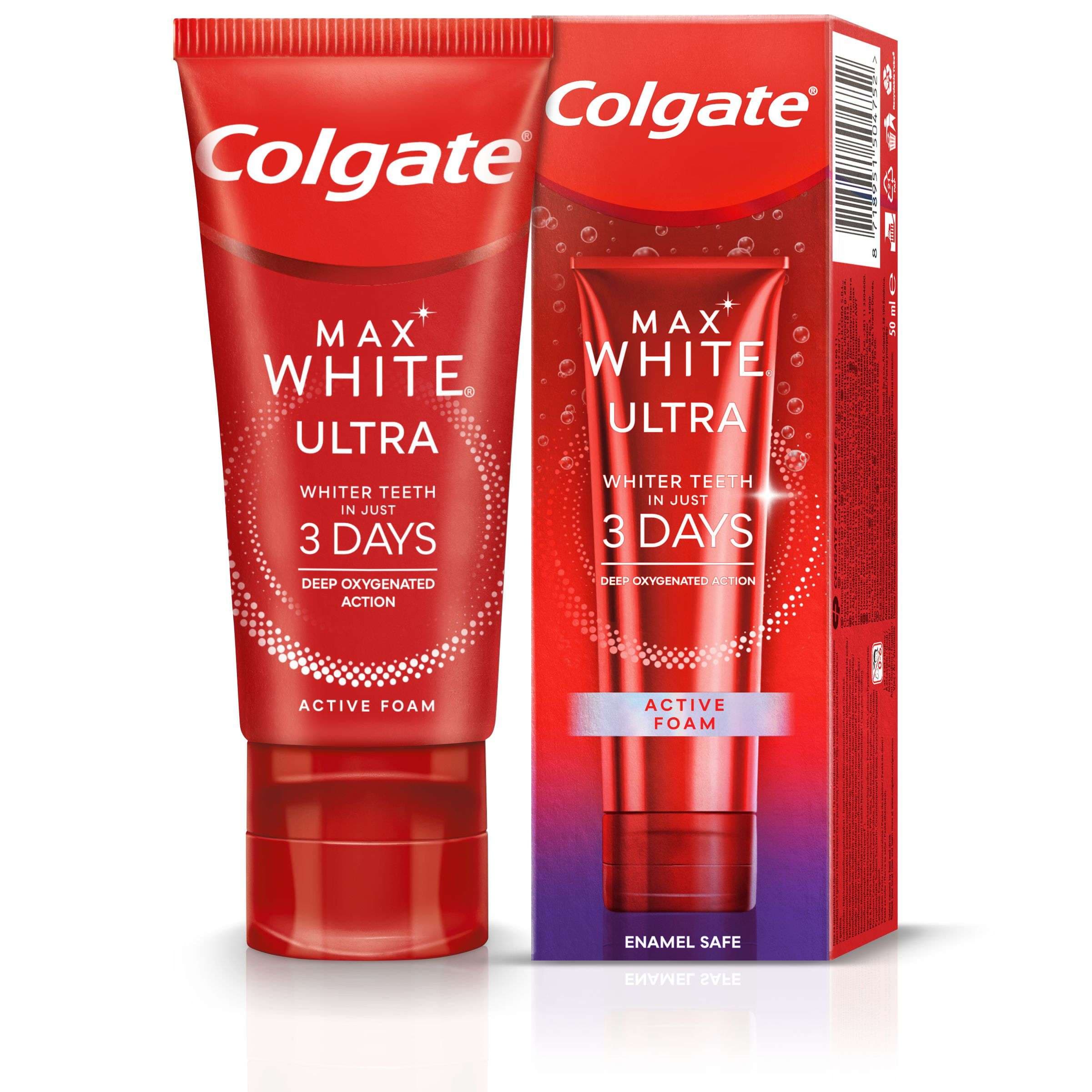 Colgate Zubní pasta Colgate Max White Ultra Active Foam 50 ml