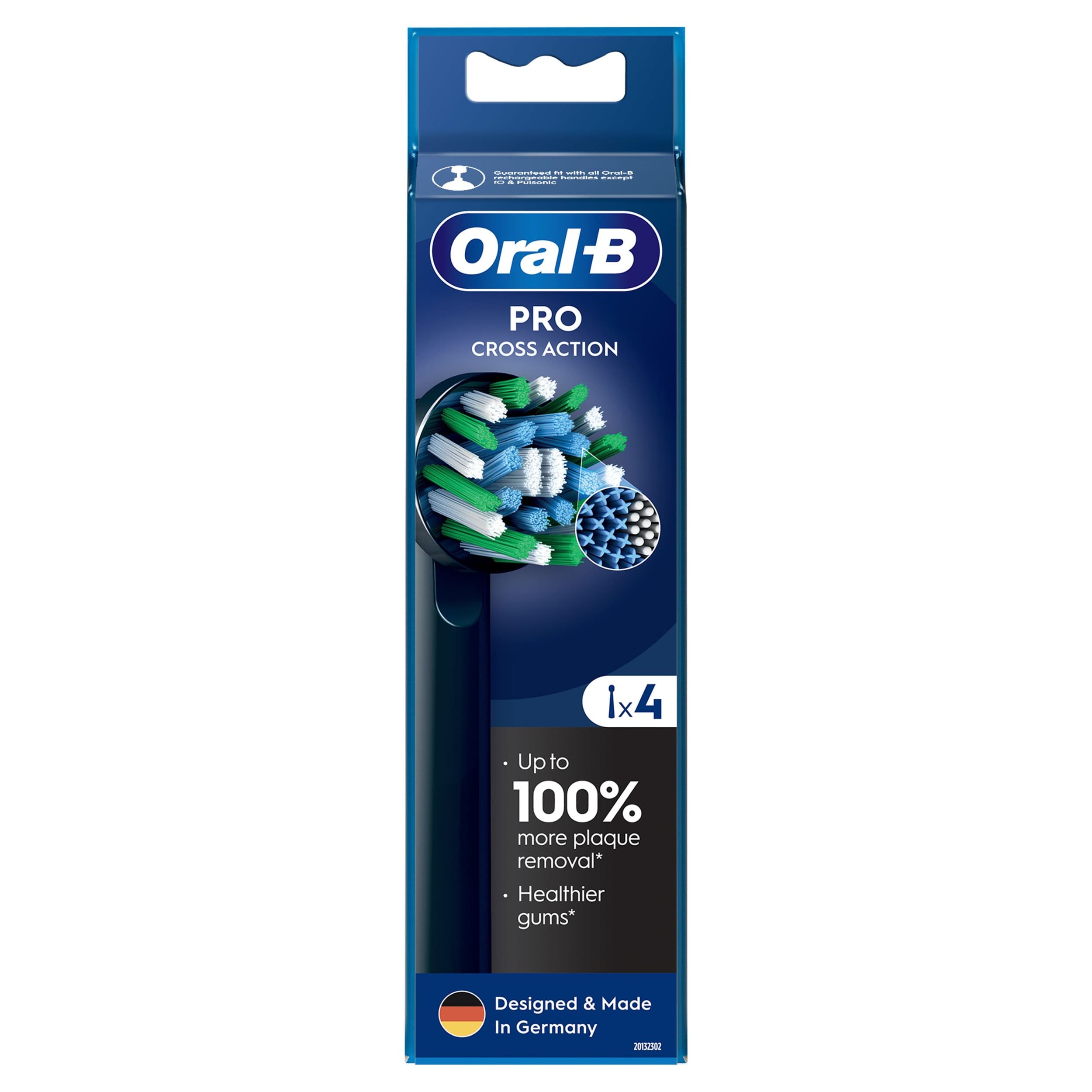 Oral-B Náhradní hlavice Cross Action Black 4 ks