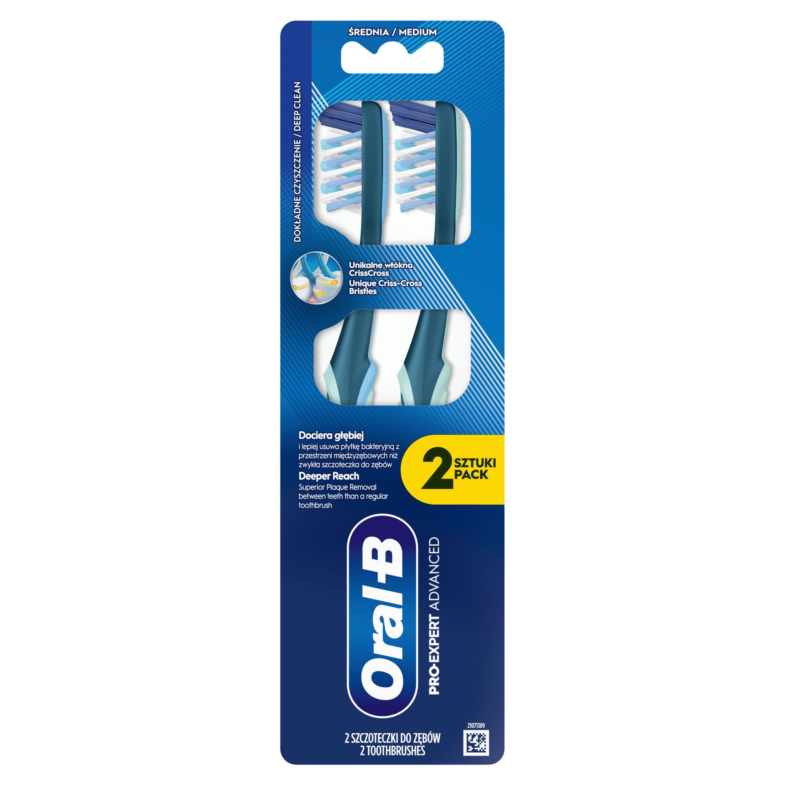 Oral-B Pro-Expert zubní kartáček Advanced 35 Medium 2 ks