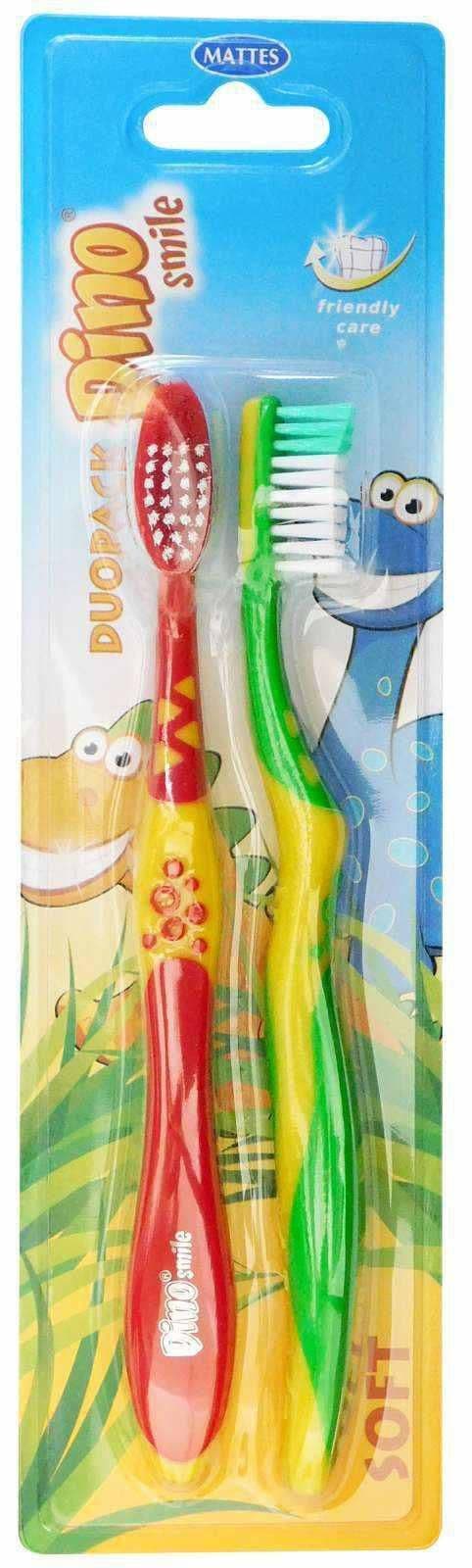 Dino zubí kartáček dětský měkký 2ks