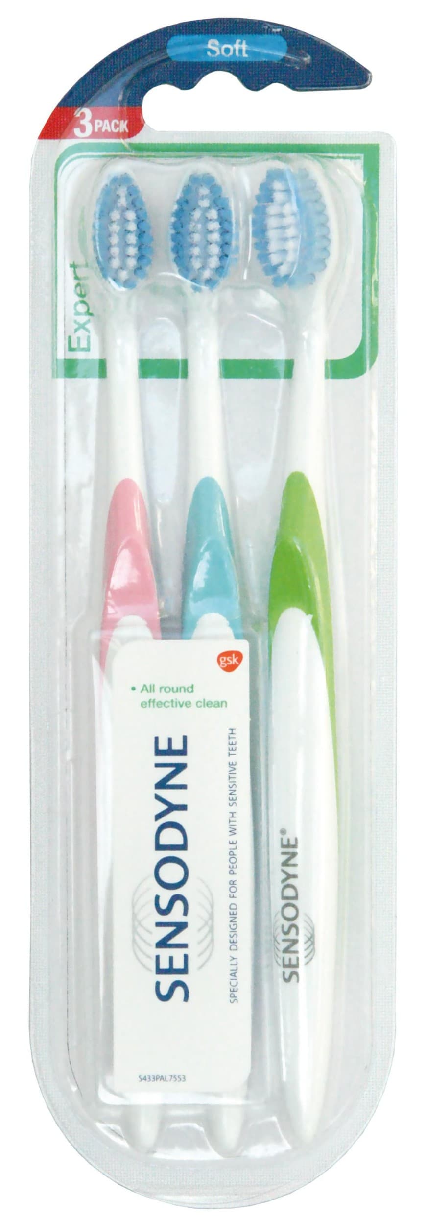 Sensodyne Zubní kartáčky TRIO pack 3 ks