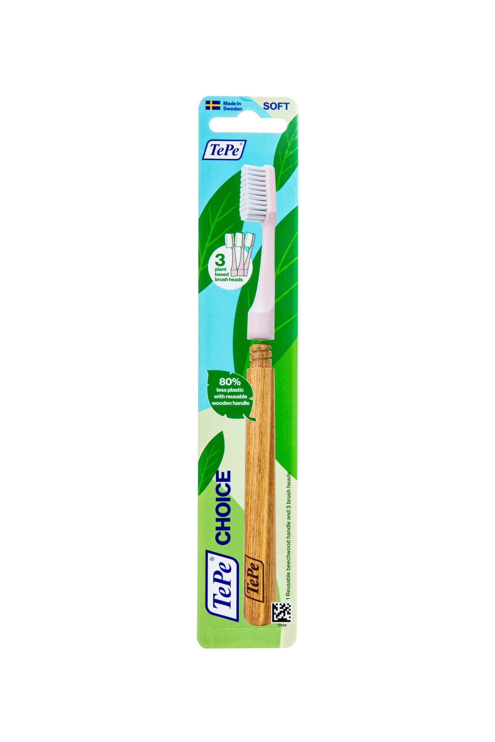 TePe Choice soft zubní kartáček 1 rukojeť + 3 vyměnitelné hlavice 1 ks