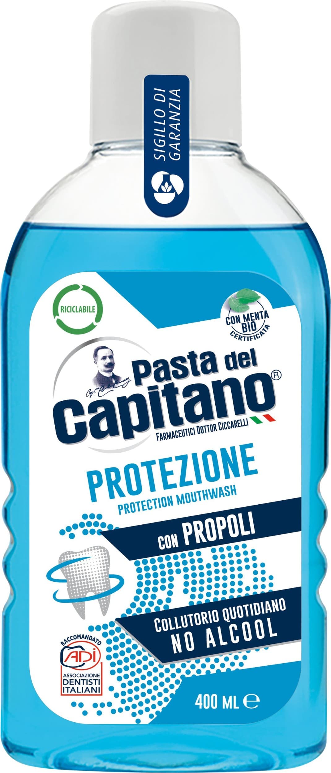 Pasta del Capitano Protezione con Propoli ústní voda ochranná s propolisem 400ml
