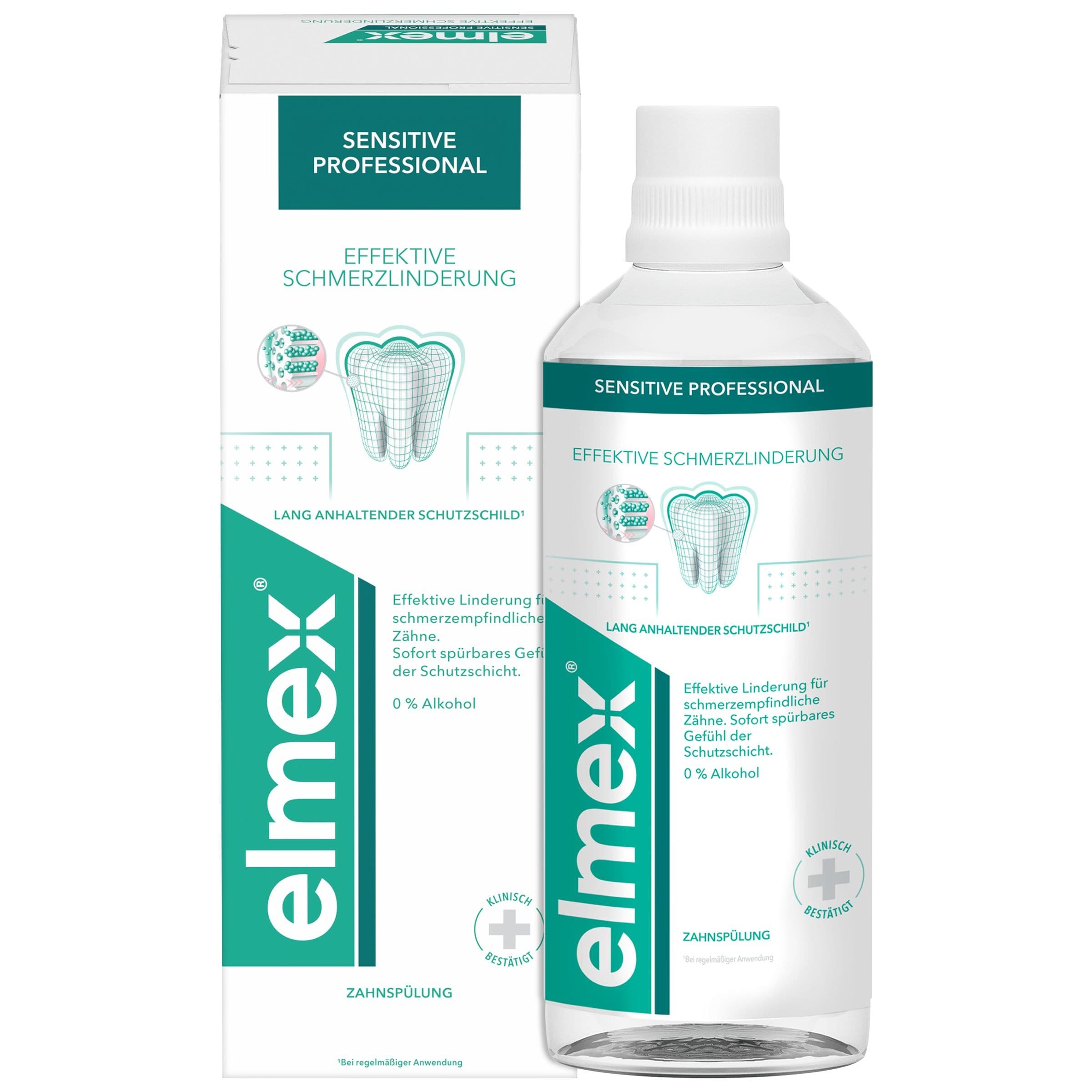 Elmex Sensitive Professional Technologie ústní vody pro-agrin s aminfluoridem 400 ml