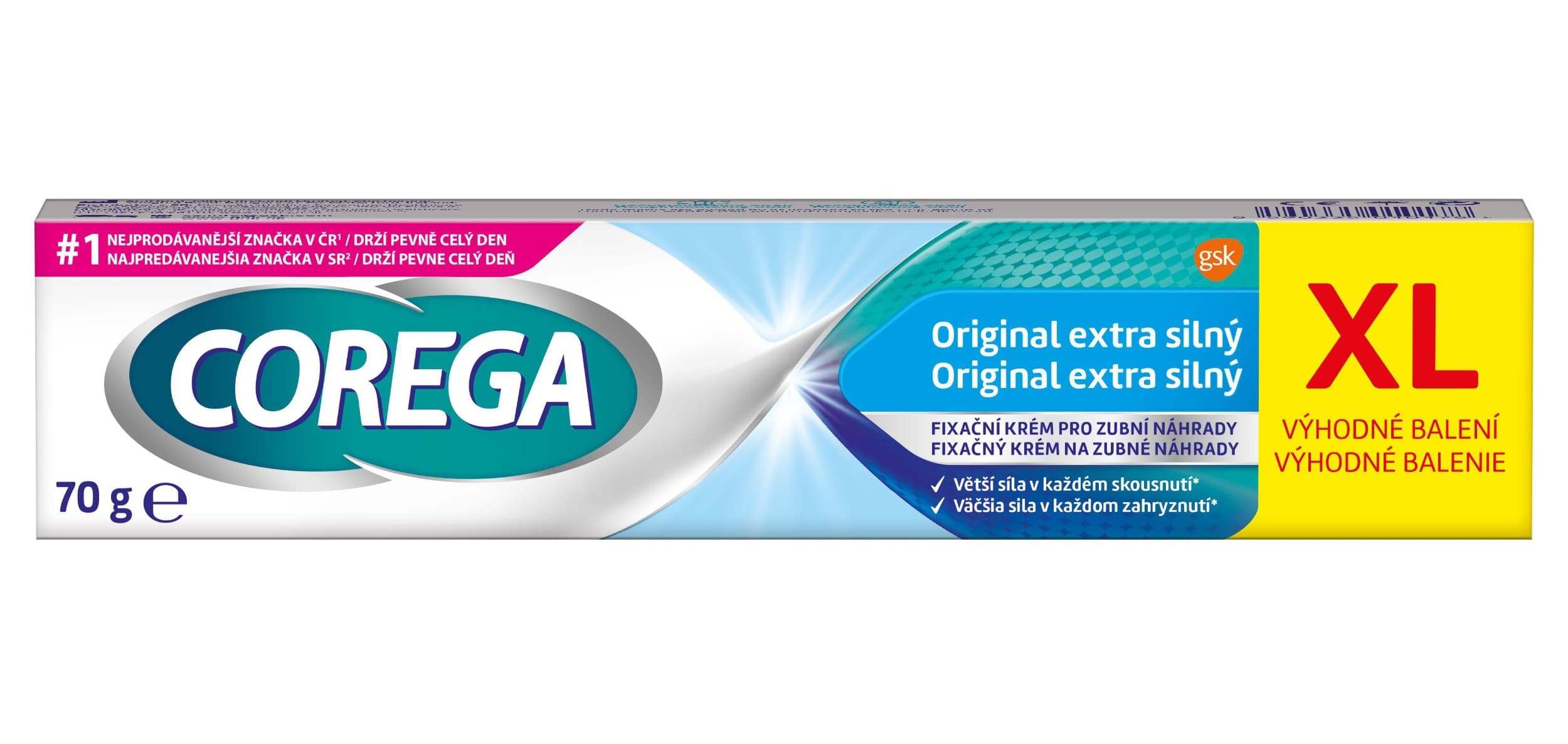 Corega Original extra silný fixační krém 70 g