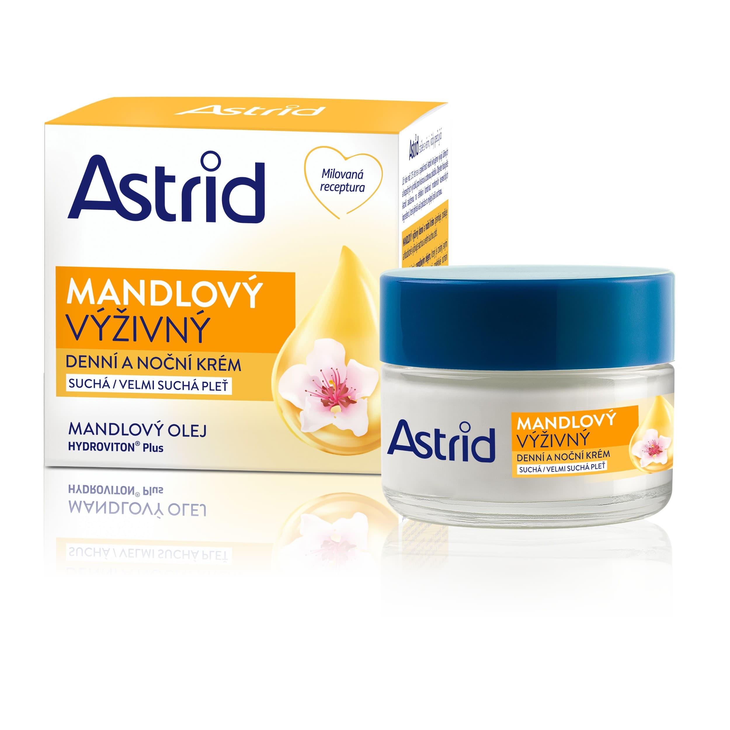 Astrid Almond Care mandlový výživný denní a noční krém 50 ml