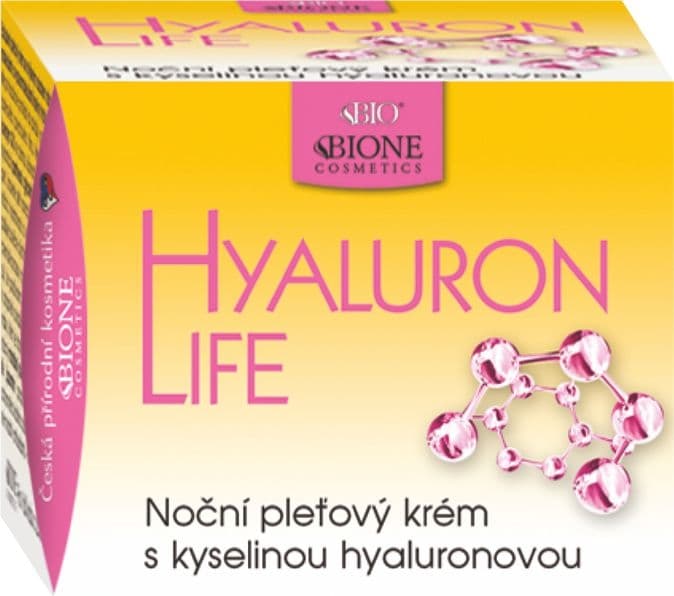 BIOne Cosmetics BIO Hyaluron Life noční pleťový krém s kyselinou hyaluronovou 51 ml