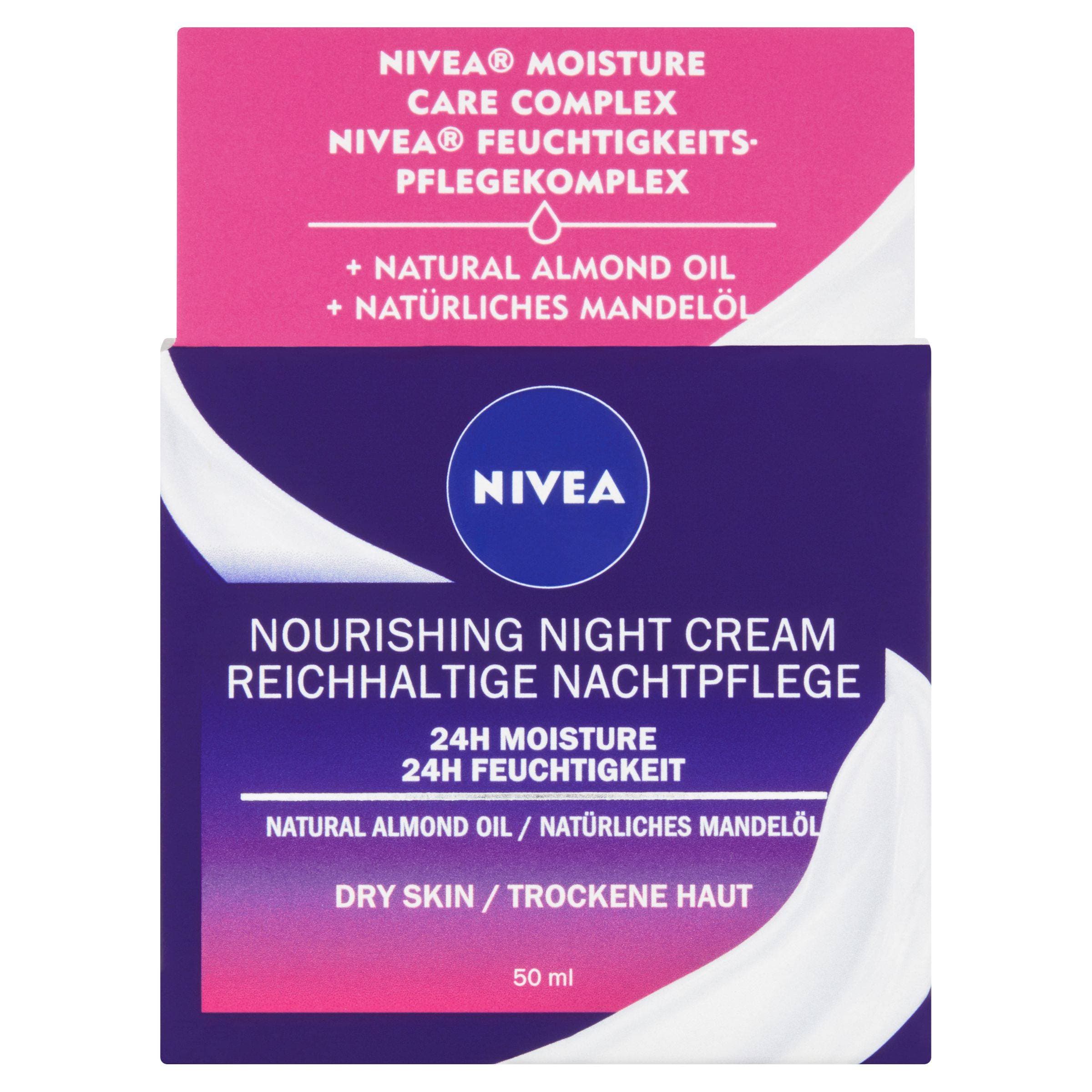 Nivea Essentials výživný noční krém suchá až citlivá pleť 50 ml
